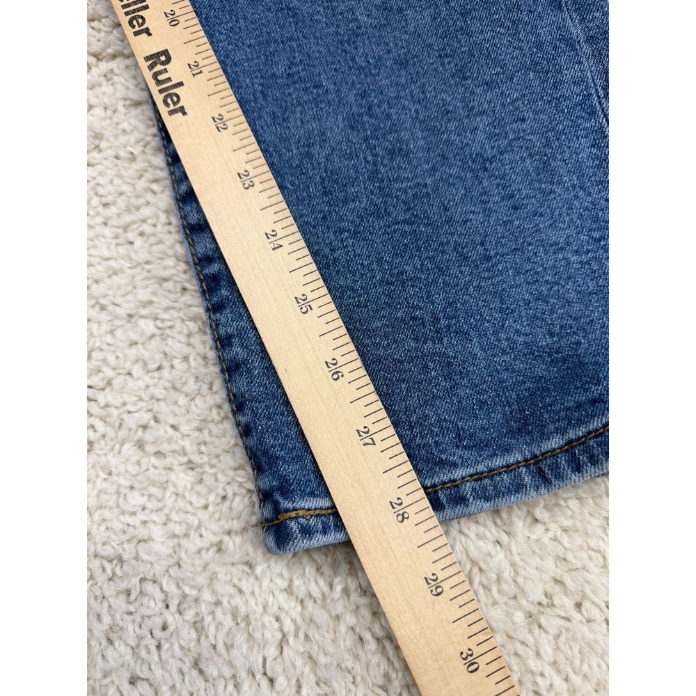 Levis Wedgie Straight Jeans Womens Size 32 Blue Button Fly High Rise Denim - Picture 9 of 10